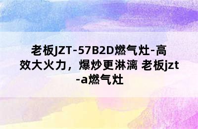 老板JZT-57B2D燃气灶-高效大火力，爆炒更淋漓 老板jzt-a燃气灶